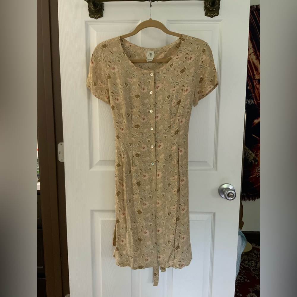 SOLD Vintage 90s GAP button down dress MEDIUM